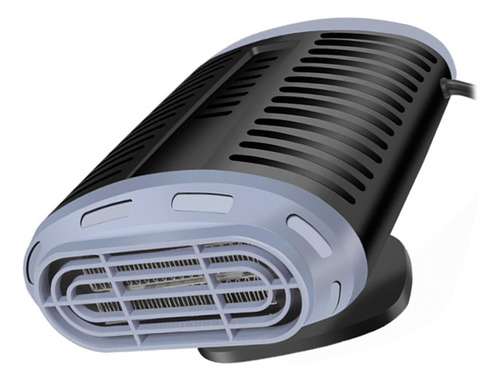 Ventilador Yosoo Calentador Coche 360 Grados Portátil 12v Gris Negro