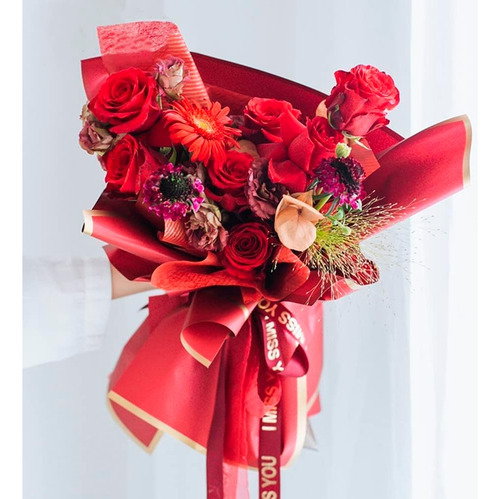 Papel Coreano 20 Pliegos Para Arreglos Florales, Regalo Deco
