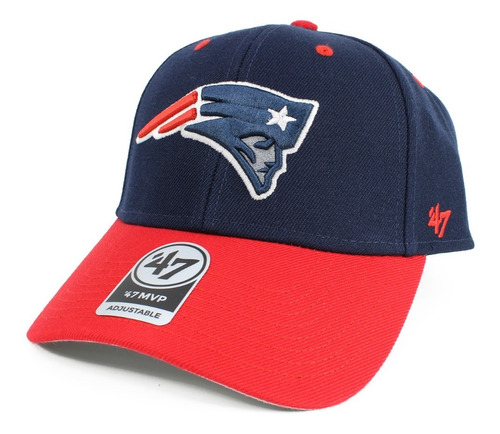 Gorra 47 Brand Patriots Nfl Azul Con Rojo