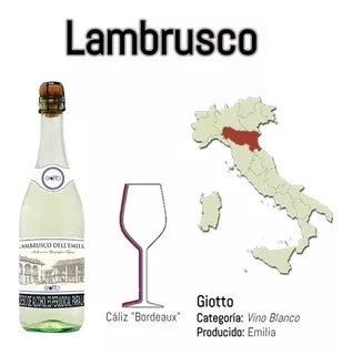 Vino Lambrusco Blanco - mL a $80