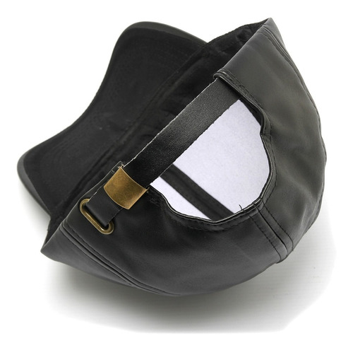 Imagen 4 de 4 de Cap Gorro Gorra Eco Cuero Mujer Importada Premium