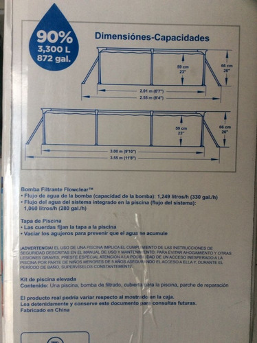 Imagen 4 de 5 de Alberca Bestway Pro Estructural 3x2x.66