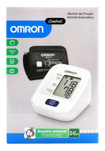 Monitor De Presión Arterial De Brazo Automático Hem-7120 Blanco