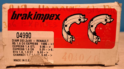 Zapatas De Freno Brakimpex Megane - Express / Peugeot 306
