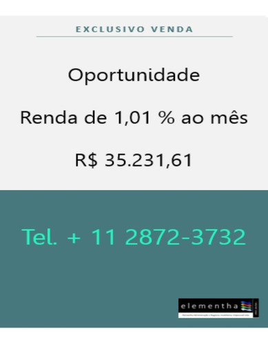 Imagem 3 de 6 de Imóvel Com Renda 1,01 % Mês - Aluguel R$ 35.231, Andar Inteiro 2 Conjuntos