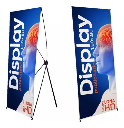 40 Banner Display Araña Fibra  80x180 Estructura