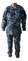 Comprar Uniforme Conjunto Chaquetilla Pantalon Azul Pixelado Militar