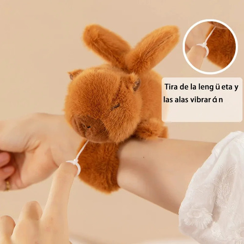 Pulsera Capybara Slap, Juguete De Peluche, 3 Piezas