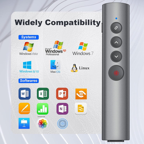 Hyperlink Presentation Clickers Recargables For Power...