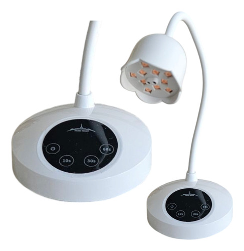 Lámpara Cabina Uv/led Flor Paris Night Para Soft Gel. Blanco