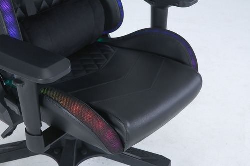 Imagen 5 de 10 de Silla Gamer Con Luz Meetion Victory Apoyo Lumbar Y Cervical