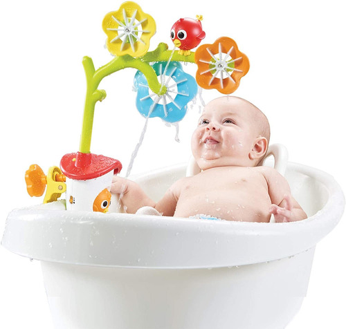 Yookidoo Móvil De Baño Para Bebés Flores Giratorias Y Fuen