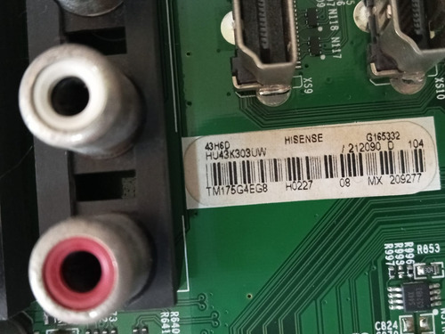 Tarjeta Main Hisense 43h6d (Usado)