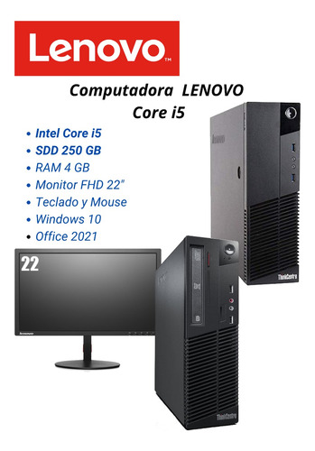 Computadora Lenovo Core I5