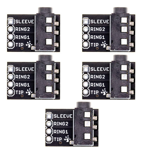 Pack 5pcs Trrs 3.5mm Jack Para Audio Y Video En Arduino