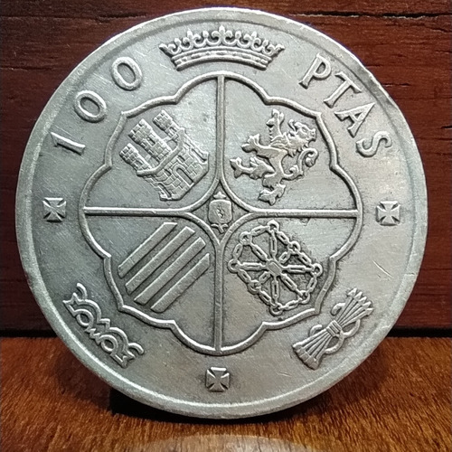 Antigua Moneda De Plata 100 Pesetas España 1966 (66) Km# 797