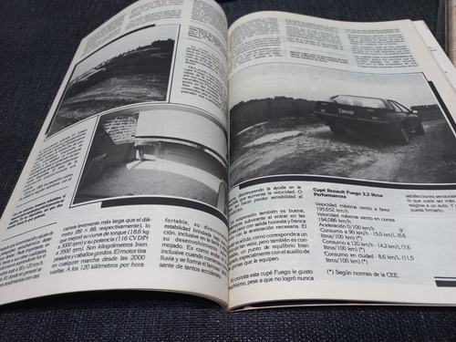 Única Revista Su Auto Test Renault Fuego Gtx 2.2 N°86