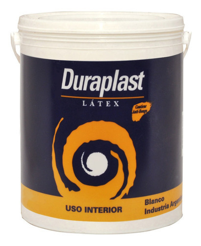 Pintura Latex Interior Duraplast Mate Blanco 10 Litros