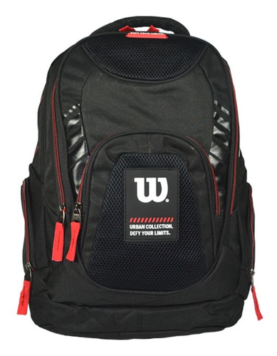 Mochila Wilson Reforzada Deportes Gym Colores Porta Notebook Color Negro 65.010606 / 65.010861