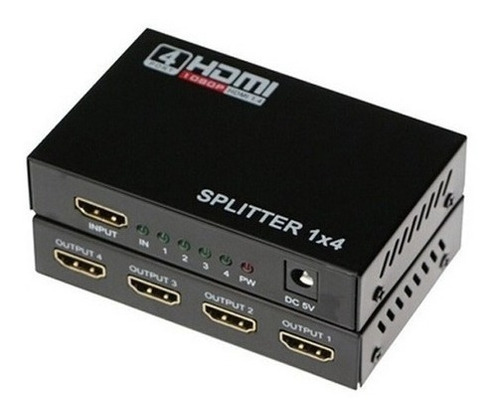 Splitter Hdmi De Video 1x4 4k 2k Divisor Amplificador Tv Hd