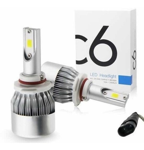 Bombillo Faro Luz Led C6 Luz Fija - Alta Y Baja