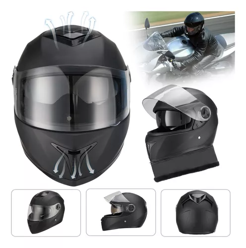 Casco De Motocicleta, Viseras Dobles Antivaho Para Hombres