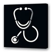 Comprar Cuadro 30x30cm Estetoscopio Medicina Medico Salud M1