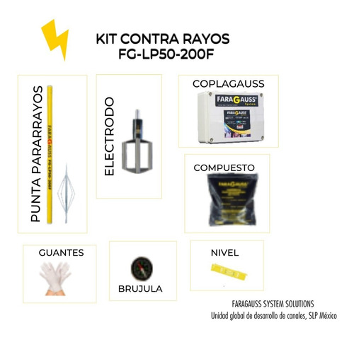 Kit Pararrayos Forestal Fg-lp50-200f