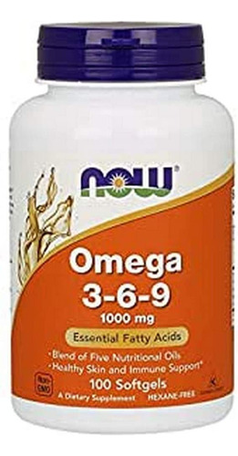 Now Foods Omega 3-6-9-1000 Mg - 100 Cápsulas Blandas