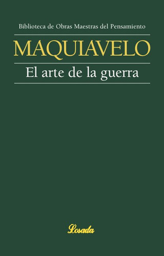 Libro Arte De La Guerra,el - Maquiavelo, Nicolã¡s