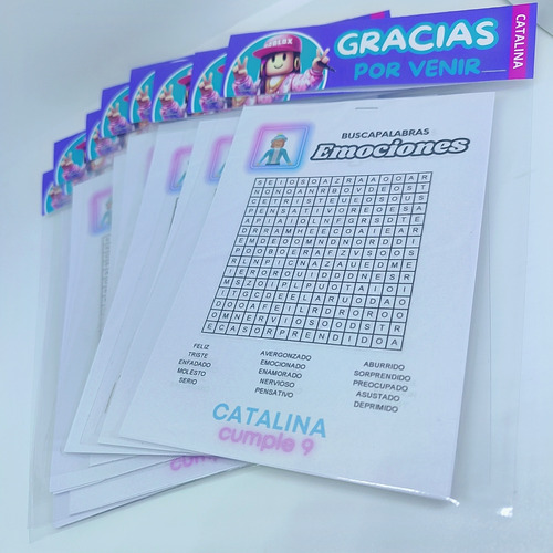 30 Sopas De Letras Roblox Nena Para Souvenir De Cumpleaños