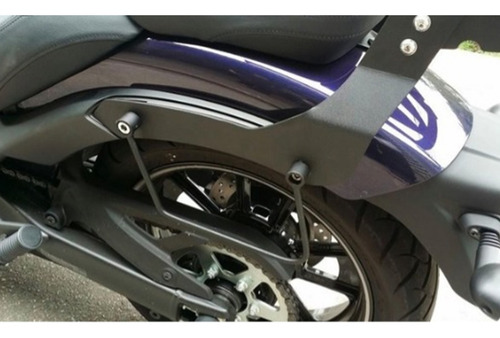 Imagem 2 de 3 de Suporte Alforje Preto Kawasaki Vulcan 650 S Dalavas 008264