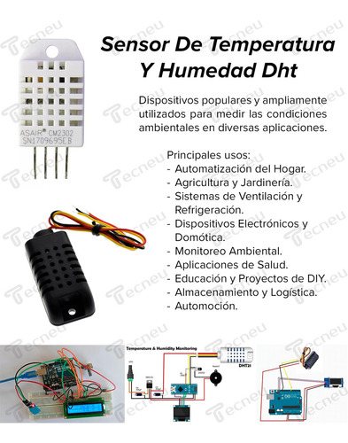 Sensor Temperatura Humedad Dht11 C/jumpers Para Arduino Pic