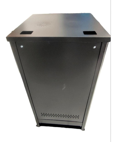 Imagen 9 de 10 de Gabinete Rack De Piso De 120cm Alto 23 Ur Puerta Punzonada