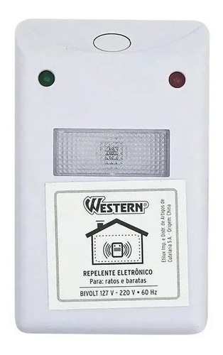 Imagem 2 de 3 de Repelente Eletronico Insetos Noturno Bivolt Western - Rep1