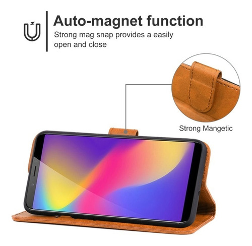 Funda Multifuncional Para Zte Blade/nubia, Con Tarjetero