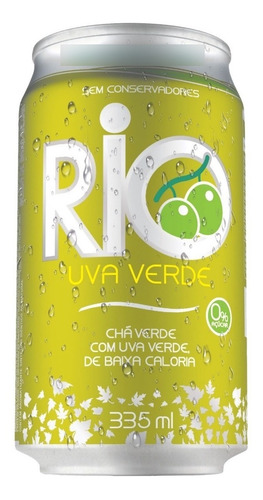 Chá Rio Verde Lata 335ml Uva Verde Com 12 Unidades