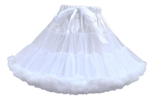 Anágua De Tule Plissada Lolita Em Camadas Tutu Fofo Festa