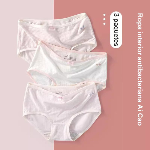 4 Piezas Panties Cómodos Y Transpirables Para Niñas