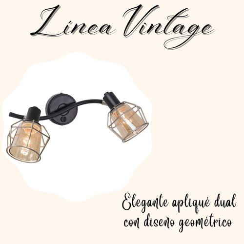 Apliqué Dual Direccional Vintage Con Diseño Geométrico 