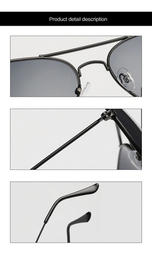 Lentes De Sol Aviador Polarizados Gota Mediana Azul Gafas