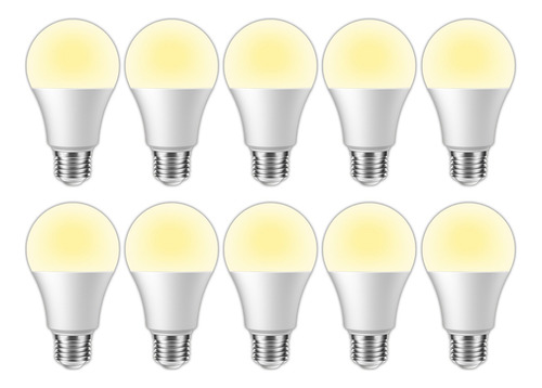 3w Lampara Focos Led Ahorrador 300lm, E27 Luz Cálida 10pcs Blanco Cálido