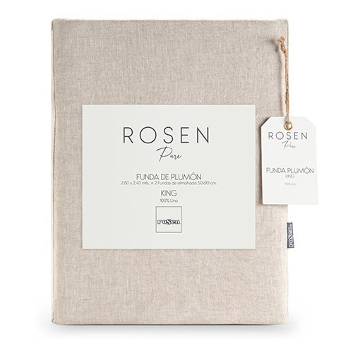 Rosen Funda Plumón Klassic Lino Natural King