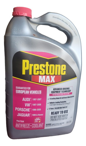 Prestone Refrigerante Anticongelante 50% Orgánico Fiat Alfa