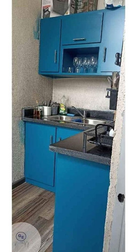 Cocina En Hidrofugo Color Azul 