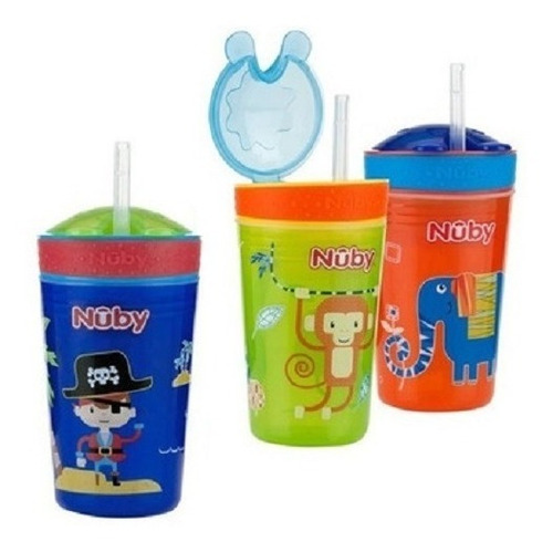 Imagen 4 de 6 de Vaso Y Porta Cereales 2 En 1 Snack And Sip Nuby +12m 270ml
