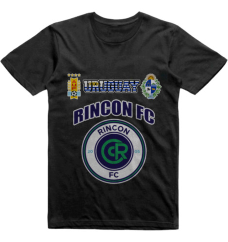 Remera Infantil Negra Uruguay Rincon Fc