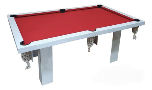 Pool Semiprofesional Blanco Multifunción Comedor Ping Pong