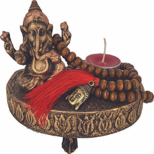 Mini Altar Ganesha Prosperidade Kit 5 Itens