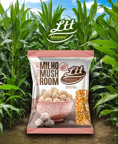 Milho Pipoca Mushroom Redonda Gourmet 9kg Fardo